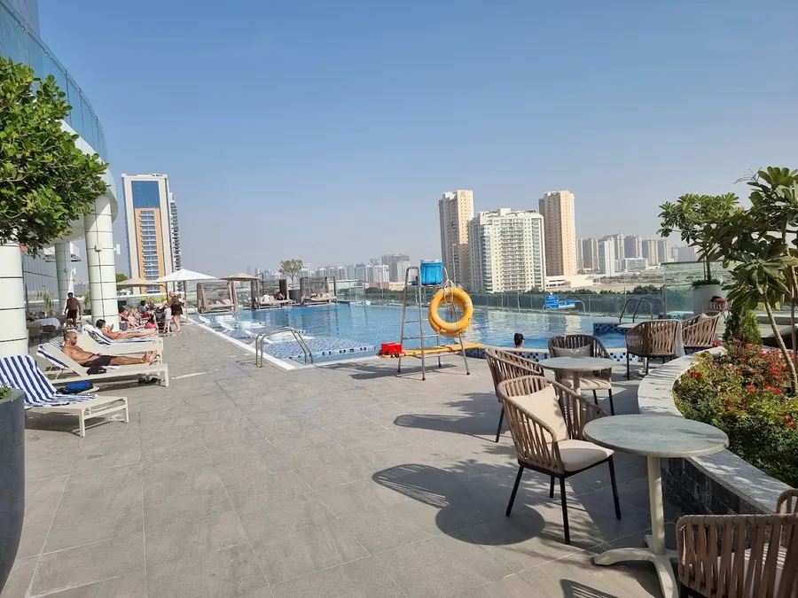 Pool terrace at the JVT residences