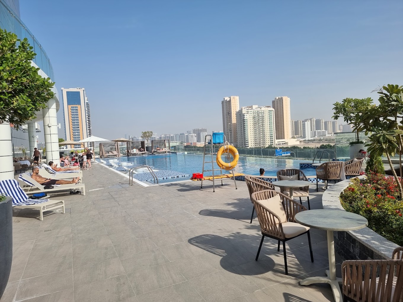 Pool terrace in Jumeirah Village Triangle