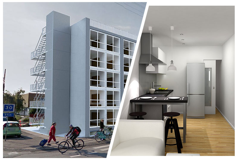 Amazing apartments built from shipping containers