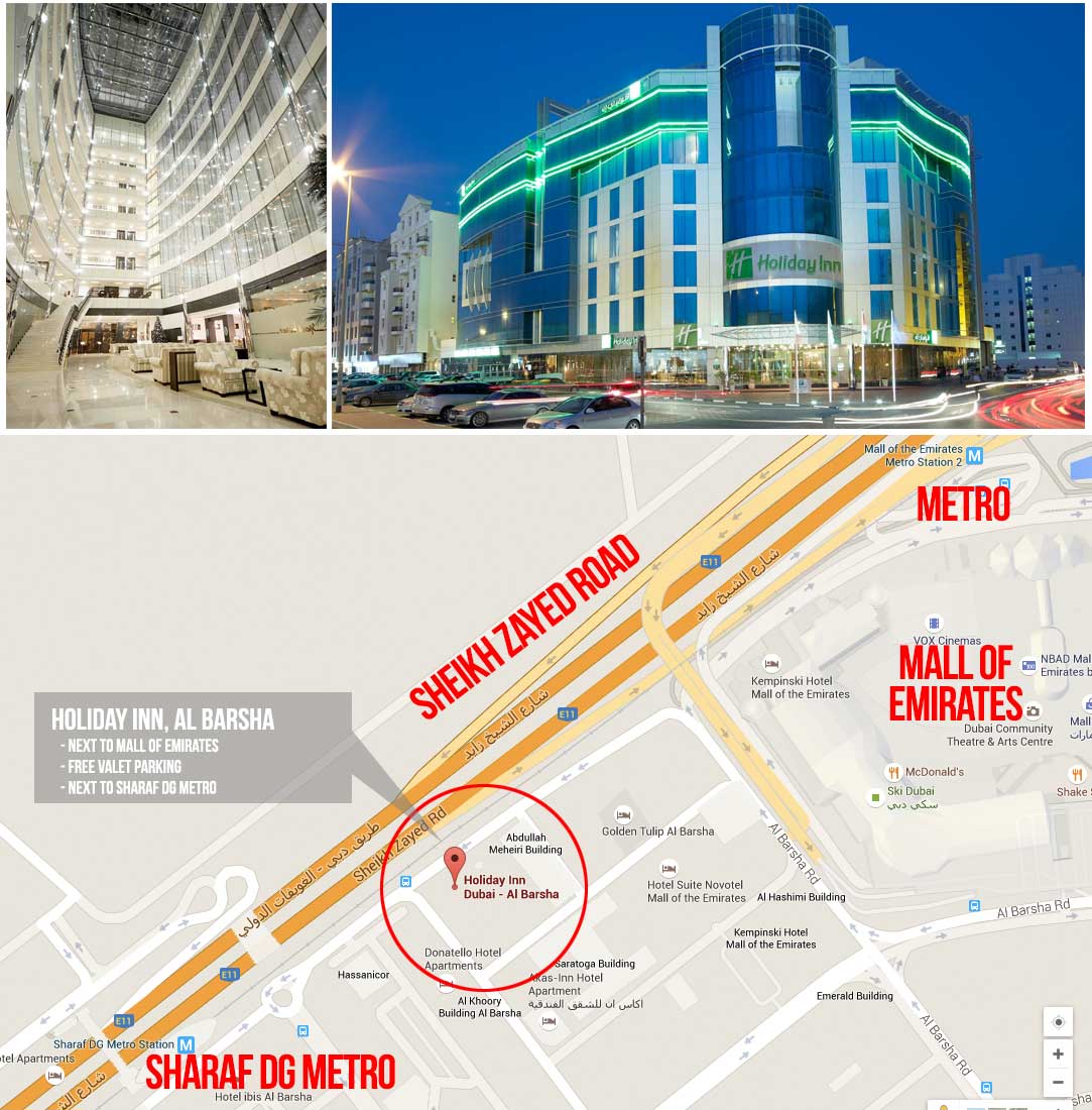 Holiday Inn Dubai location map